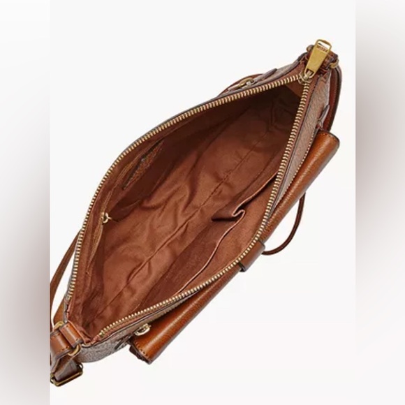Fossil Kinley Crossbody Brown Leather Bag - Picture 3 of 17